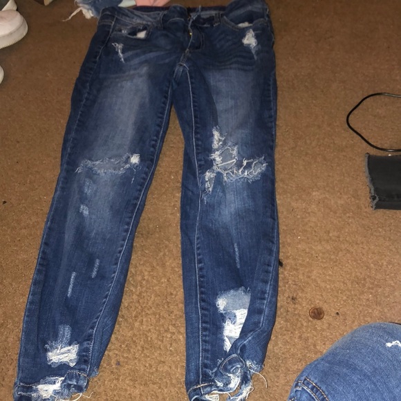 Rainbow Denim - Two Pairs Of Rip Jeans